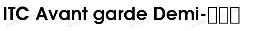 ITC Avant garde Demi字体转换